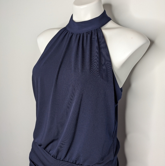 Boston Proper Blue Sleeveless Halter Tank Top XS - Picture 2 of 7